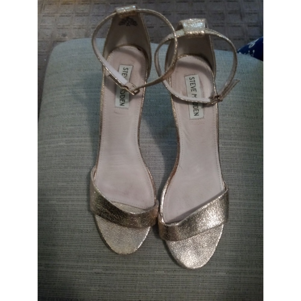 Steve Madden Fantsie Womens Stilleto Sandals Bronzes Shoes Sz 9